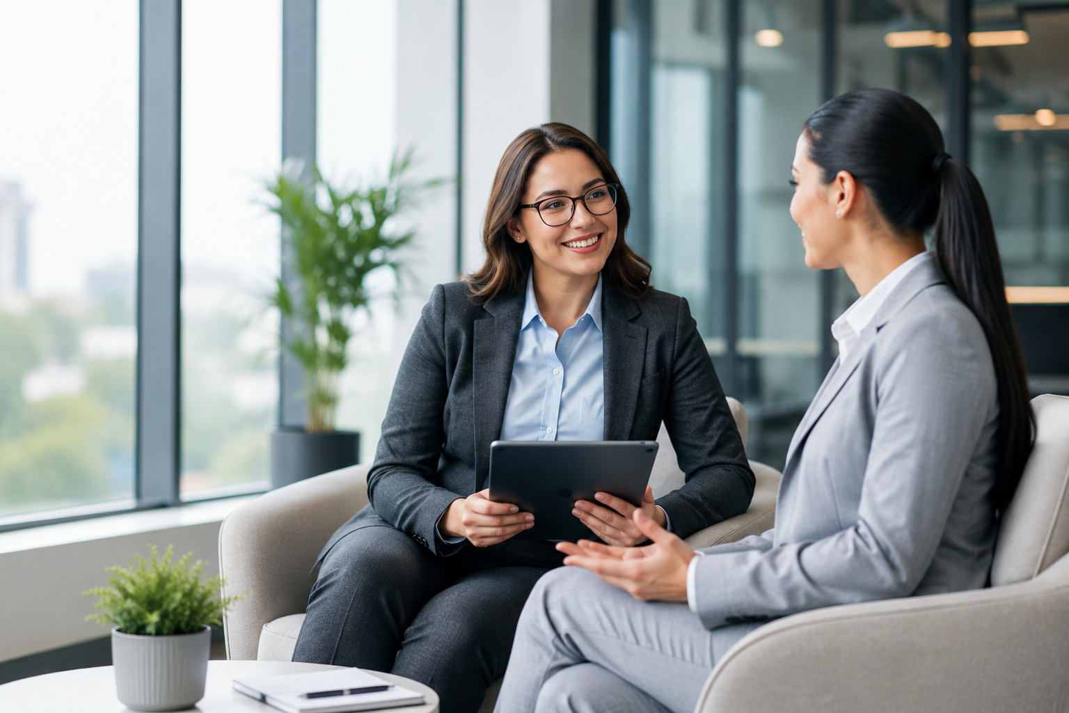 Digital Fin Serve consultation team assisting a client